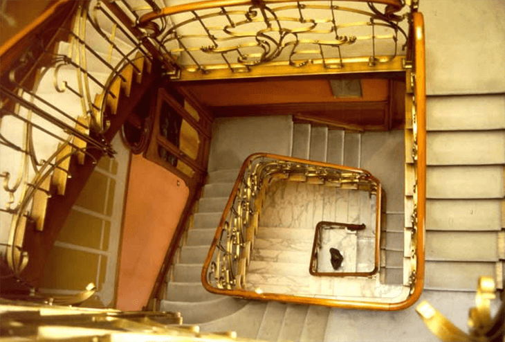 Art-Nouveau-Treppe von Victor Horta
