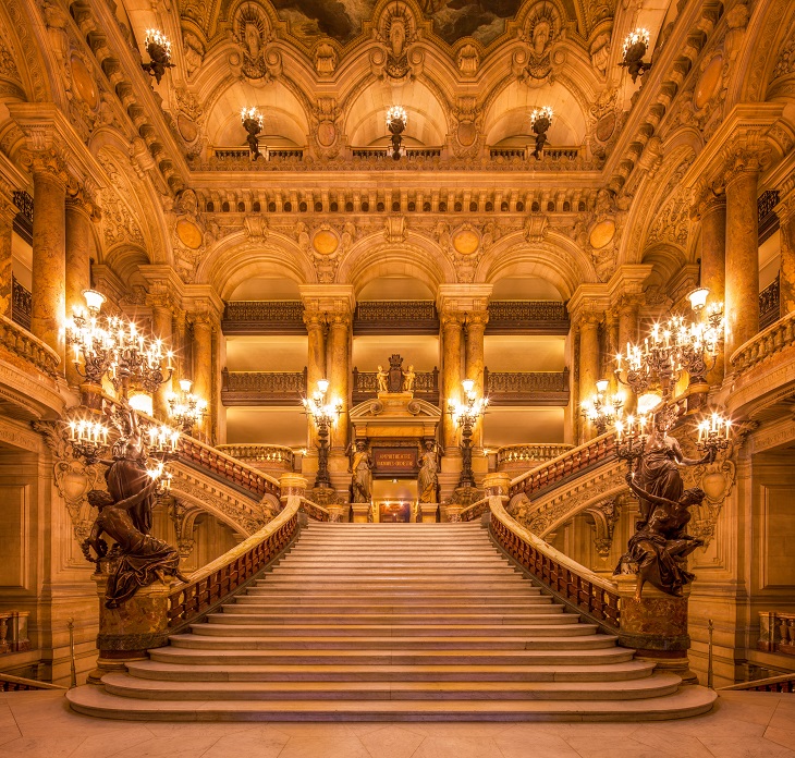 Barocke Treppenanlage Pariser Oper von Charles Garnier