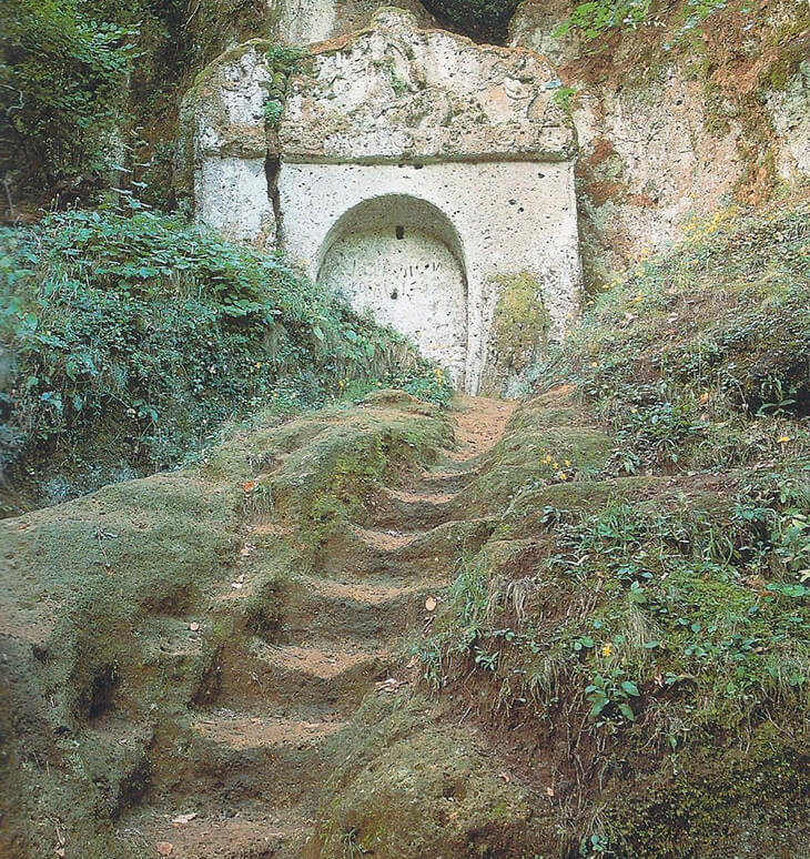 Etruskische Treppe Norditalien