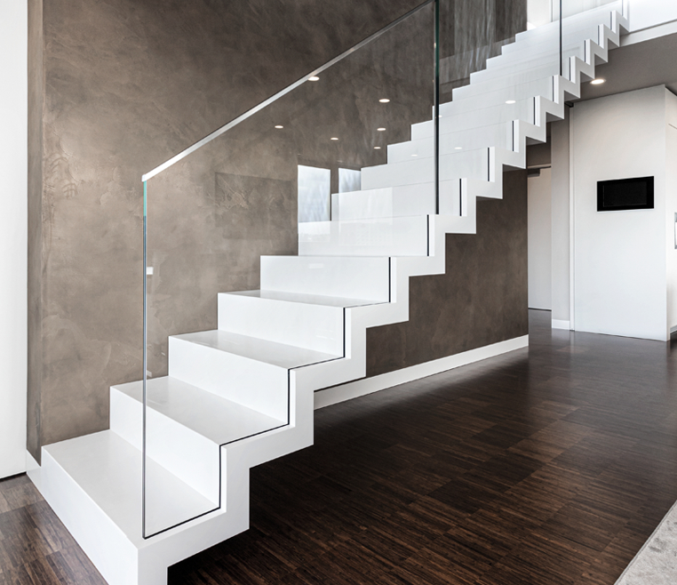 Exklusive Bauhausstil Treppe