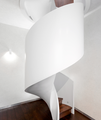 Moderne Spiraltreppe