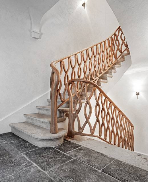 Organische Betontreppe
