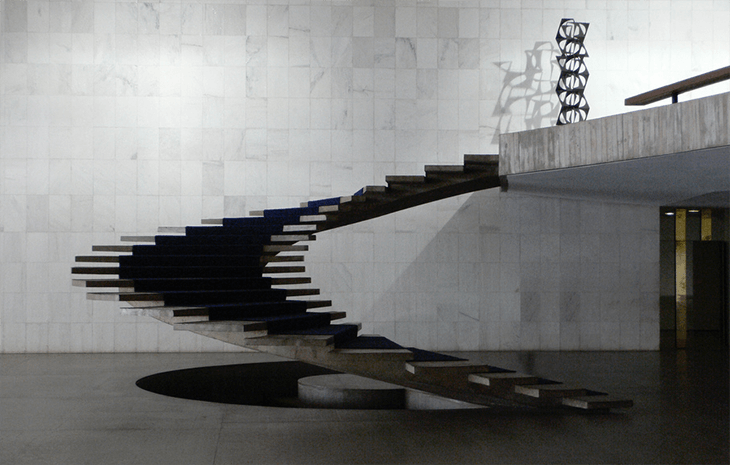 Treppensilhouette von Oscar Niemeyer