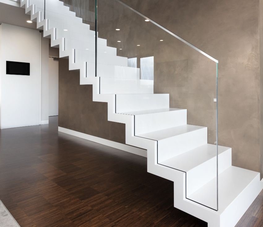 geradläufige Faltwerktreppe